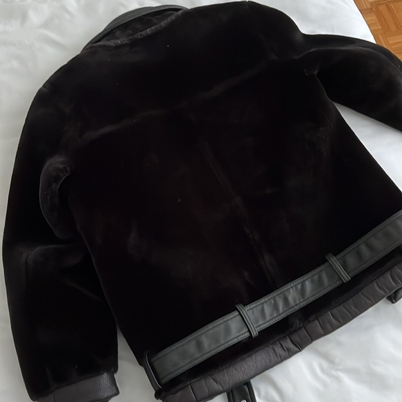 H&M oversized biker faux fur jacket - Picture 7 of 9
